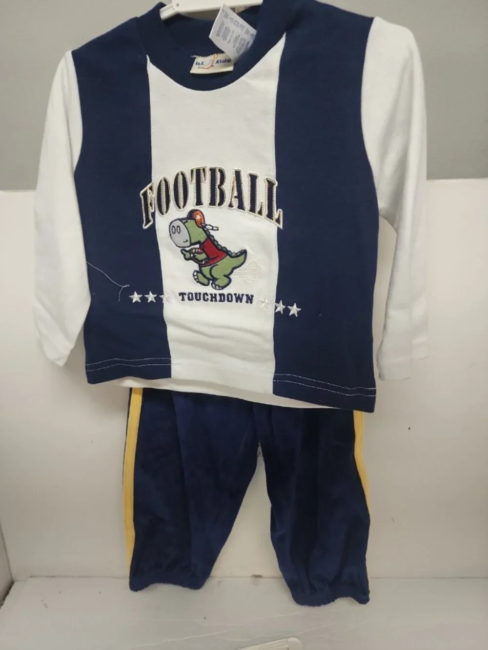 B.T. Kids Infant Boys 2-Piece  Set 2 Todddler Blue/White NWD & NWOT